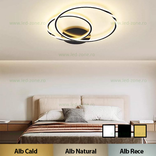 Lustra LED 150W 3 Functii Dimabila cu Telecomanda LZ3936-300+400 Lustra LED 150W 3 Functii Dimabila cu Telecomanda LZ3936-300+400 - imagine 1