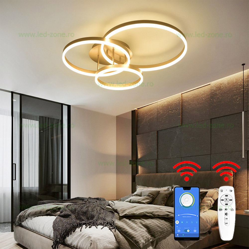 Lustra LED 154W 3 Functii Dimabila cu Telecomanda sau Telefon LZ1708 Lustra LED 154W 3 Functii Dimabila cu Telecomanda sau Telefon LZ1708 - imagine 1