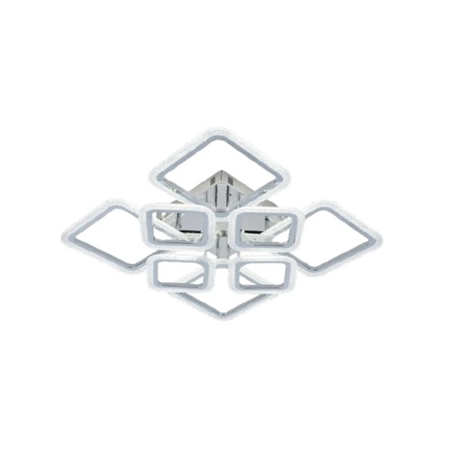Lustra LED 168W Argintie 3 Functii Dimabila cu Telecomanda LZ9181/4+4 2 Lustra LED 168W Argintie 3 Functii Dimabila cu Telecomanda LZ9181/4+4 - imagine 2