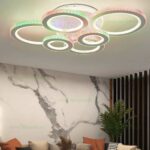 Lustra LED 172W 3 Functii RGB Dimabila cu Telecomanda Cristal LZ600-6 - imagine 2