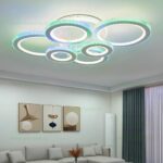 Lustra LED 172W 3 Functii RGB Dimabila cu Telecomanda Cristal LZ600-6 - imagine 3