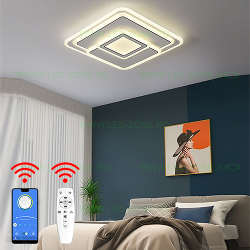 Lustra LED 218W 3 Functii Dimabila cu Telecomanda sau Telefon LZ9772-480F Lustra LED 218W 3 Functii Dimabila cu Telecomanda sau Telefon LZ9772-480F - imagine 1