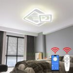 Lustra LED 180W 3 Functii Dimabila cu Telecomanda sau Telefon LZ6037-400F
