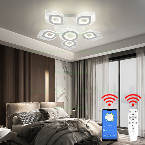 Lustra LED 182W 3 Functii Dimabila cu Telecomanda sau Telefon LZ6629-51 Lustra LED 182W 3 Functii Dimabila cu Telecomanda sau Telefon LZ6629-51 - imagine 1