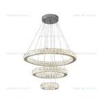Lustra LED 184W Dimabila 3 Functii cu Telecomanda Cristal LZ9050-600 - imagine 4