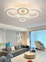 Lustra LED 186W 3 Functii RGB Smart Dimabila cu Telecomanda LZG610-2+2