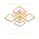 Lustra LED 188W 3 Functii Dimabila Telecomanda sau Telefon LZ6809-4+1 - imagine 2
