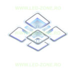 Lustra LED 188W 3 Functii Dimabila Telecomanda sau Telefon LZ6809-4+1 - imagine 3