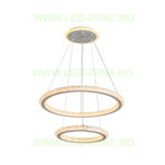 Lustra LED 196W 3 Functii Dimabila cu Telecomanda Cristal LZ5960-500 - imagine 6