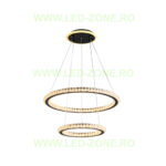 Lustra LED 196W 3 Functii Dimabila cu Telecomanda Cristal LZ5960-500 - imagine 4