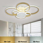 Lustra LED 196W 3 Functii Dimabila cu Telecomanda LZR9037
