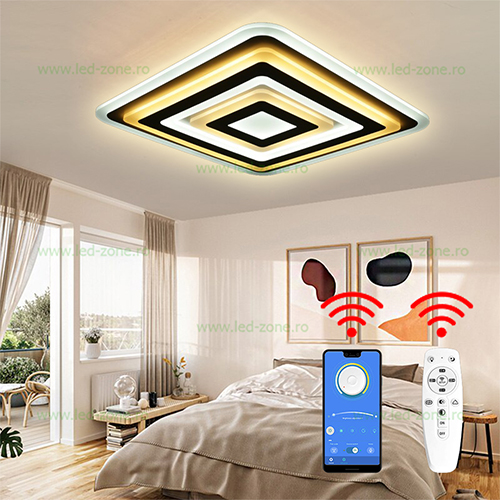 Lustra LED 200W 3 Functii Dimabila cu Telecomanda sau Telefon LZ9681-480F Lustra LED 200W 3 Functii Dimabila cu Telecomanda sau Telefon LZ9681-480F - imagine 1