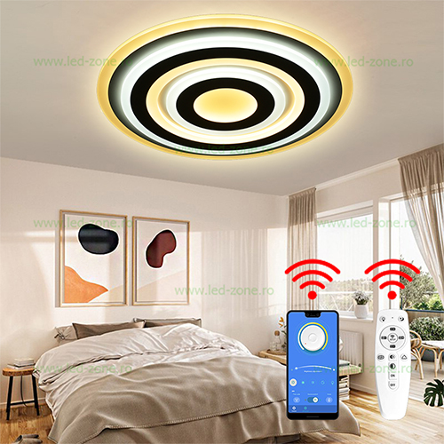 Lustra LED 200W 3 Functii Dimabila cu Telecomanda sau Telefon LZ9681-480Y Lustra LED 200W 3 Functii Dimabila cu Telecomanda sau Telefon LZ9681-480Y - imagine 1