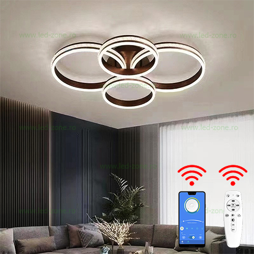 Lustra LED 200W 3 Functii Dimabila cu Telecomanda sau Telefon Cristal LZC873-4 Lustra LED 200W 3 Functii Dimabila cu Telecomanda sau Telefon Cristal LZC873-4 - imagine 1