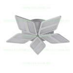 Lustra LED 200W 3 Functii Dimabila cu Telecomanda sau Telefon LZ6630-5 - imagine 4
