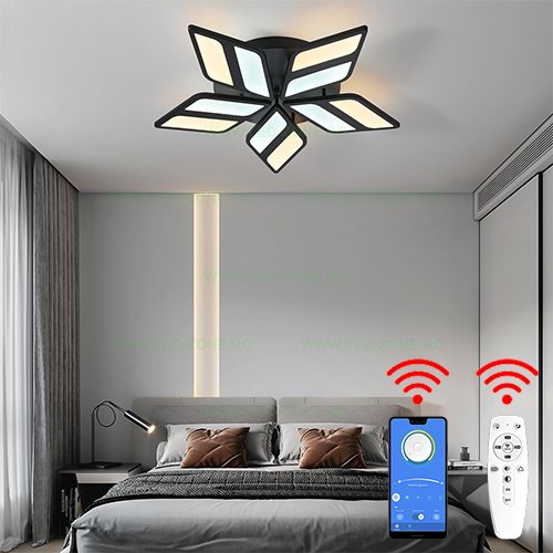 Lustra LED 200W 3 Functii Dimabila cu Telecomanda sau Telefon LZ6630-5 Lustra LED 200W 3 Functii Dimabila cu Telecomanda sau Telefon LZ6630-5 - imagine 1