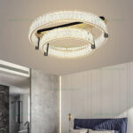 Lustra LED 212W 3 Functii Dimabila cu Telecomanda Cristal LZR9048-600-400 - imagine 2