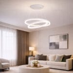 Lustra LED 108W Alba 3 Functii cu Telecomanda LZ14 - imagine 2