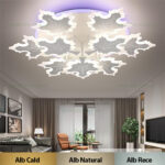 Lustra LED 224W 3 Functii RGB Smart Dimabila cu Telecomanda LZ9243-6+3