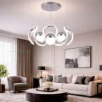 Lustra LED 120W Crom 3 Functii cu Telecomanda LZ9103 - imagine 3