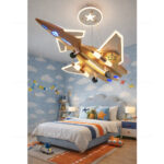 Lustra LED 240W Avion 3 Functii cu Telecomanda - Galben Auriu LZ188 - imagine 2