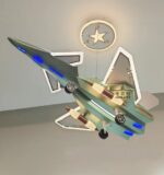 Lustra LED 240W Avion 3 Functii cu Telecomanda - Verde Militar LZ188