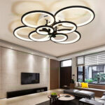 Lustra LED 280W 3 Functii Dimabila cu Telecomanda sau Telefon LZ6601-8 - imagine 6
