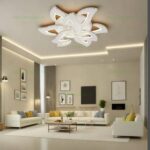 Lustra LED 135W 3 Functii RGB Smart Dimabila cu Telecomanda Cristal LZ7316-6+3