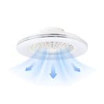 Lustra LED 48W + 15W CCT Dimabila cu Telecomanda si Ventilator ERSTE - imagine 6