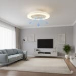 Lustra LED 48W + 15W CCT Dimabila cu Telecomanda si Ventilator ERSTE