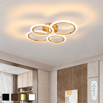 Lustra LED 76W 3 Functii Dimabila cu Telecomanda LZR9021/2+2