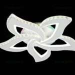 Lustra LED 76W 3 Functii RGB Smart Dimabila cu Telecomanda Cristal LZR9097/5C - imagine 4