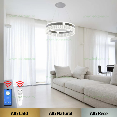 Lustra LED 80W 3 Functii Dimabila cu Telecomanda sau Telefon LZ75L244 Lustra LED 80W 3 Functii Dimabila cu Telecomanda sau Telefon LZ75L244 - imagine 1