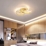 Lustra LED 84W Aurie 3 Functii Dimabila cu Telecomanda LZ3817-3