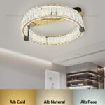 Lustra LED 84W Dimabila 3 Functii cu Telecomanda Crsital LZR9048-400