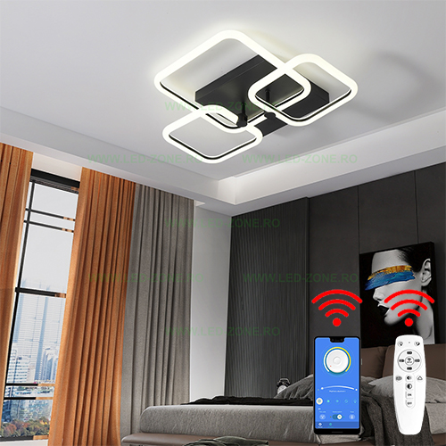 Lustra LED 90W 3 Functii Dimabila cu Telecomanda sau Telefon LZ6881-3 Lustra LED 90W 3 Functii Dimabila cu Telecomanda sau Telefon LZ6881-3 - imagine 1