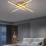 Lustra LED 96W 3 Functii Aurie Dimabila cu Telecomanda LZ4216-4
