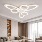 Lustra LED 96W Alba 3 Functii Dimabila cu Telecomanda LZ9185/3+3