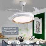 Lustra LED Rotunda cu Ventilator si Telecomanda LZ417YY Alb - imagine 4