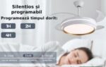Lustra LED Rotunda cu Ventilator si Telecomanda LZ417YY Alb - imagine 2