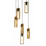 Lustra 6 Socluri Vintage E27 LITTLETON LZ49549 - imagine 2