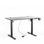 Birou de Gaming, 506, Negru, 120x60x73cm - imagine 11