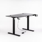 Birou de Gaming, 506, Negru, 120x60x73cm - imagine 14