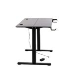 Birou de Gaming, 506, Negru, 120x60x73cm - imagine 15