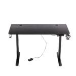 Birou de Gaming, 506, Negru, 120x60x73cm - imagine 8