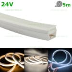 Neonflex LED 24V 7W/ML 12x10mm Incastrat Rola 5m