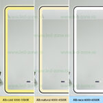 Oglinda Baie LED 60x100cm Touch Ceas Dezaburire LZJ138 - imagine 3