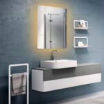 Oglinda Baie LED 60x80cm 3 Functii Touch Dezaburire LZJ174 - imagine 2