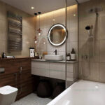 Oglinda Baie LED 70cm 2 Functii Touch Dezaburire LZJ10-1 - imagine 2