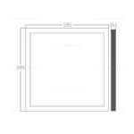 Panou LED 40W 60x60cm Aplicat Alb LZ066 - imagine 2
